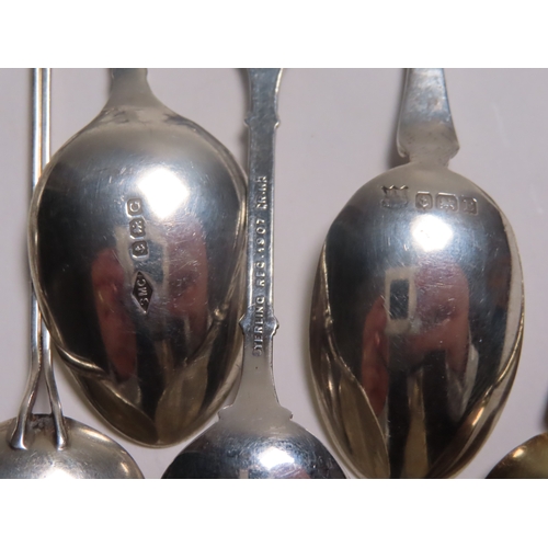 154 - A COLLECTION OF OCEAN LINER SILVER, ENAMEL AND SILVER-PLATED SHIPS' SOUVENIR SPOONS
comprising Imper... 