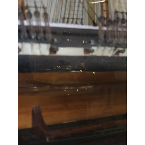 247 - A GOOD 19TH CENTURY CARPENTER'S SHIP MODEL FOR THE ILL-FATED CADET SHIP H.M.S. EURYDICE [1842] LOST ... 