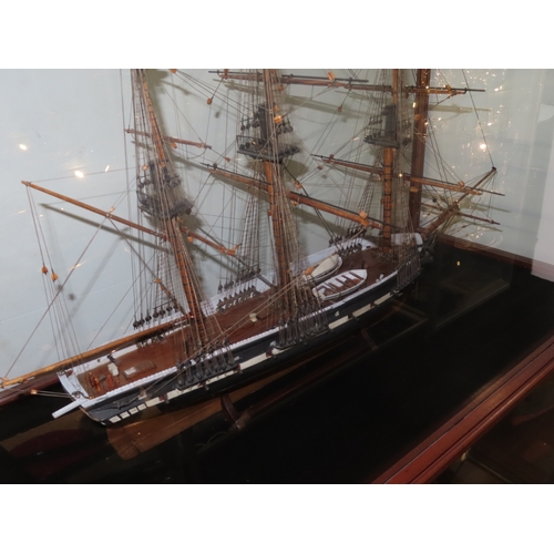 247 - A GOOD 19TH CENTURY CARPENTER'S SHIP MODEL FOR THE ILL-FATED CADET SHIP H.M.S. EURYDICE [1842] LOST ... 