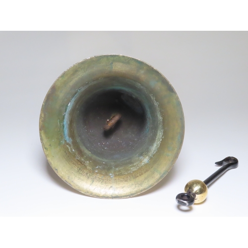 310 - AN AIR MINISTRY RAF SCRAMBLE BELL, 1945
cast in silvered bell metal with moulded rim and shoulder, i... 