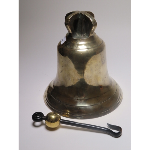 310 - AN AIR MINISTRY RAF SCRAMBLE BELL, 1945
cast in silvered bell metal with moulded rim and shoulder, i... 