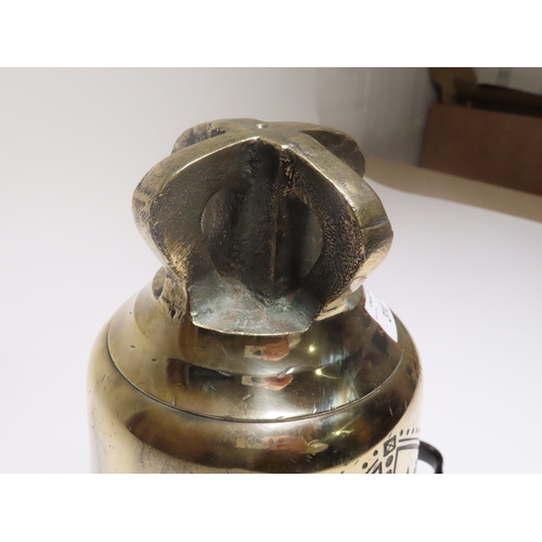 310 - AN AIR MINISTRY RAF SCRAMBLE BELL, 1945
cast in silvered bell metal with moulded rim and shoulder, i... 