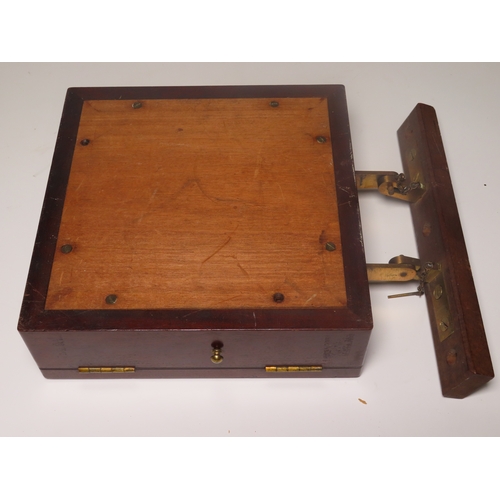 350 - A RARE CAPTAIN EDYE-PATTERN INCLINOMETER AND DISTANCE RECORDER, CIRCA 1880
with 9in. silvered square... 