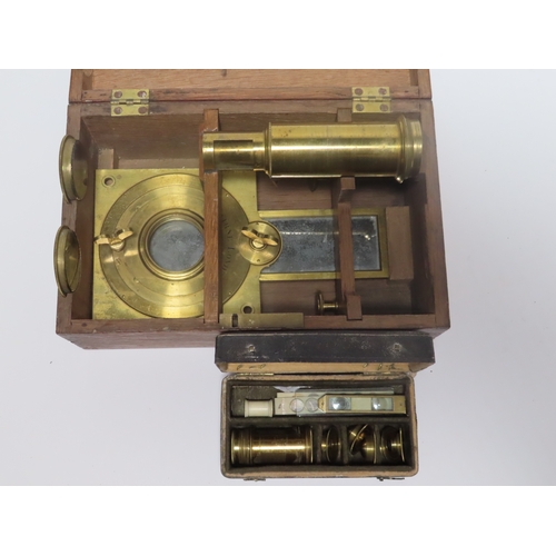 357 - A FINE SOLAR MICROSCOPE COMPENDIUM BY EDWARD NAIRNE, LONDON, CIRCA 1770
signed on the mirror plate N... 