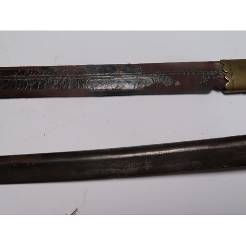 203 - A SILVER-MOUNTED SPANISH CUTLASS CAPTURED BY LORD ANSON FROM THE MANILA GALLEON NUESTRA SEÑORA DE CO... 