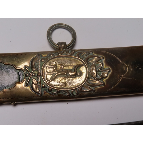 204 - Ø AN UNRECORDED £50 LLOYDS PATRIOTIC FUND SWORD PRESENTED TO Lt JAMES KEARNEY WHITE OF H.M.S. BEAVER... 