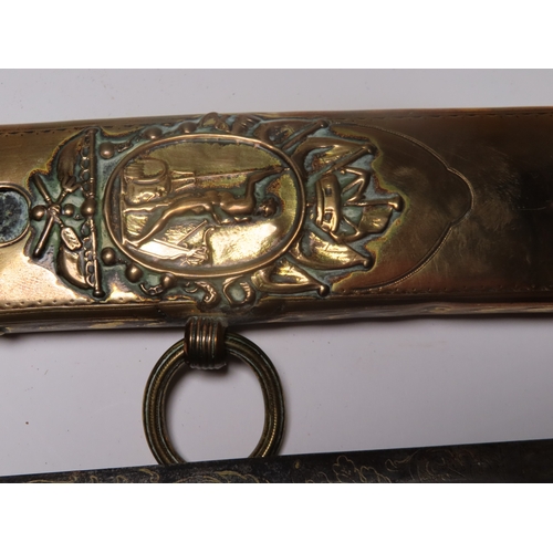 204 - Ø AN UNRECORDED £50 LLOYDS PATRIOTIC FUND SWORD PRESENTED TO Lt JAMES KEARNEY WHITE OF H.M.S. BEAVER... 