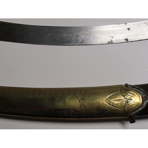 206 - A SCIMITAR PRESENTED TO CAPTAIN JAMES KEARNEY WHITE R.N. ABOARD H.M.S. NORTHUMBERLAND BY NAPOLEON BO... 