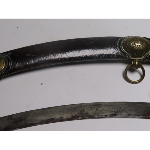 206 - A SCIMITAR PRESENTED TO CAPTAIN JAMES KEARNEY WHITE R.N. ABOARD H.M.S. NORTHUMBERLAND BY NAPOLEON BO... 