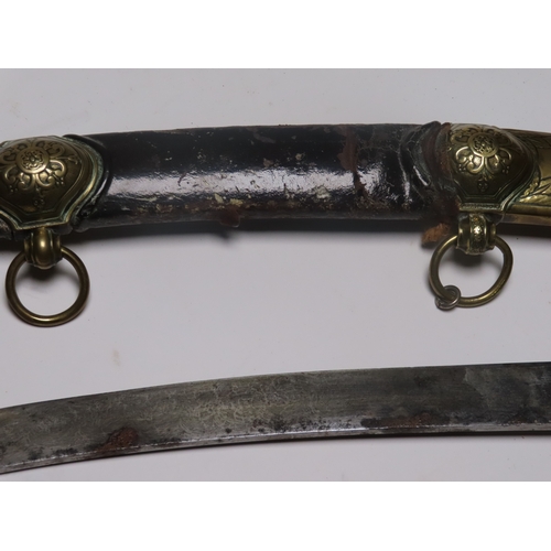 206 - A SCIMITAR PRESENTED TO CAPTAIN JAMES KEARNEY WHITE R.N. ABOARD H.M.S. NORTHUMBERLAND BY NAPOLEON BO... 