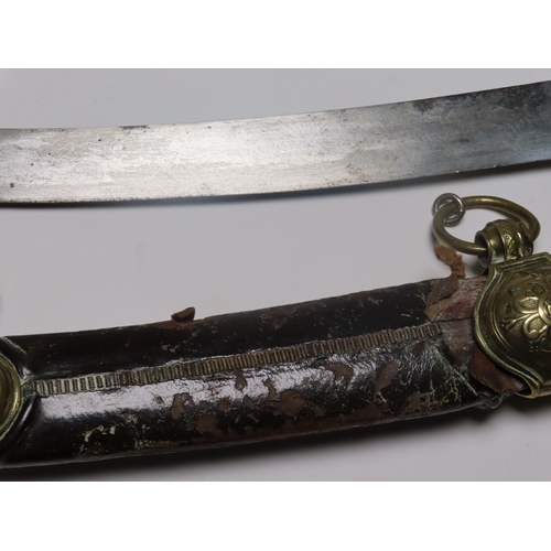 206 - A SCIMITAR PRESENTED TO CAPTAIN JAMES KEARNEY WHITE R.N. ABOARD H.M.S. NORTHUMBERLAND BY NAPOLEON BO... 