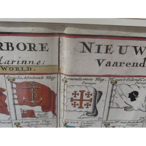 181 - 'A NEW TABLE OF ALL THE SHIPS COLLORS OR ENSIGNS IN THE WHOLL WATER WORLD..'
Ioannes Covens & Co... 