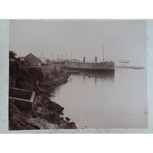 270 - AN INTERESTING PHOTOGRAPH ALBUM FROM H.M.S. CRESCENT INCLUDING IMAGES TAKEN DURING THE CAPTAINCY OF ... 