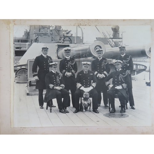 270 - AN INTERESTING PHOTOGRAPH ALBUM FROM H.M.S. CRESCENT INCLUDING IMAGES TAKEN DURING THE CAPTAINCY OF ... 