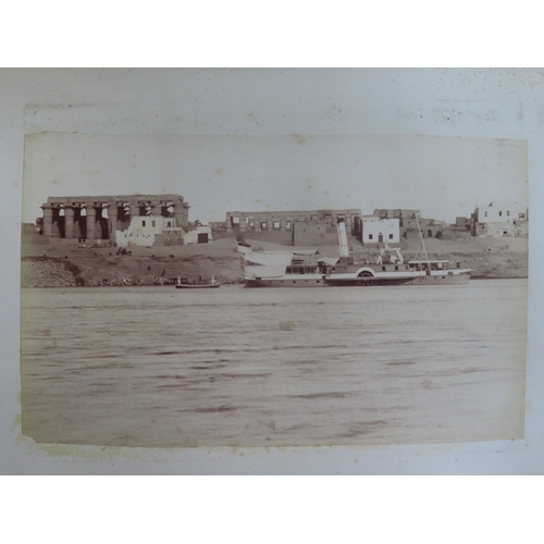 270 - AN INTERESTING PHOTOGRAPH ALBUM FROM H.M.S. CRESCENT INCLUDING IMAGES TAKEN DURING THE CAPTAINCY OF ... 