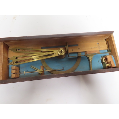 349 - A COURSE INDICATOR BY J.R. STEBBING, SOUTHAMPTON, CIRCA 1862
a boxwood rule with lacquered brass fit... 