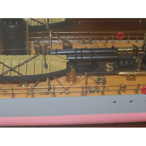 292 - A FINELY DETAILED 1:44 SCALE BUILDER'S STYLE SHIP MODEL FOR THE TORPEDO BOAT H.M.S. JACKAL ORIGINALL... 