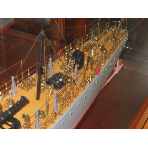 292 - A FINELY DETAILED 1:44 SCALE BUILDER'S STYLE SHIP MODEL FOR THE TORPEDO BOAT H.M.S. JACKAL ORIGINALL... 