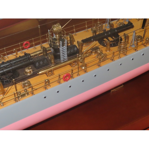 292 - A FINELY DETAILED 1:44 SCALE BUILDER'S STYLE SHIP MODEL FOR THE TORPEDO BOAT H.M.S. JACKAL ORIGINALL... 