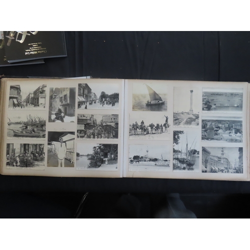 83 - PHOTOGRAPH ALBUM OF S.Y. SEMIRAMIS R.Y.S. CRUISE, 1910
May 21st to June 30th 1910, fine frontispiece... 