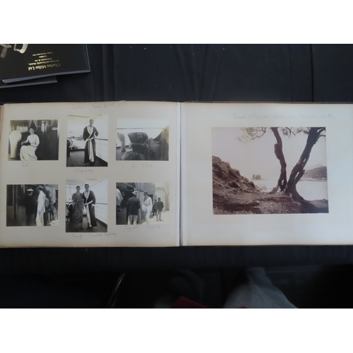 83 - PHOTOGRAPH ALBUM OF S.Y. SEMIRAMIS R.Y.S. CRUISE, 1910
May 21st to June 30th 1910, fine frontispiece... 