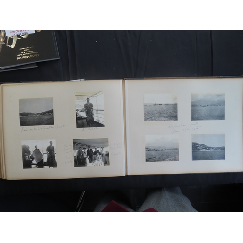 83 - PHOTOGRAPH ALBUM OF S.Y. SEMIRAMIS R.Y.S. CRUISE, 1910
May 21st to June 30th 1910, fine frontispiece... 