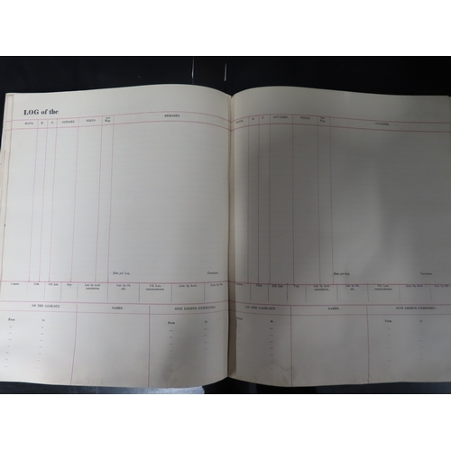 176 - LOG BOOK FOR THE STEAM YACHT HEBE, 1875-1876
containing a record of the proceedings on board, comman... 