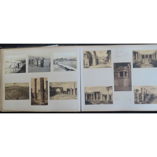 180 - PHOTOGRAPH ALBUM OF S.Y. SEMIRAMIS R.Y.S. CRUISE, 1910
May 21st to June 30th 1910, fine frontispiece... 