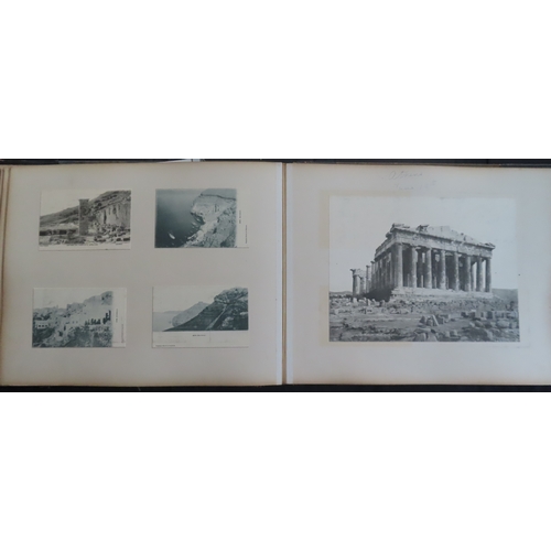 180 - PHOTOGRAPH ALBUM OF S.Y. SEMIRAMIS R.Y.S. CRUISE, 1910
May 21st to June 30th 1910, fine frontispiece... 