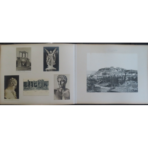 180 - PHOTOGRAPH ALBUM OF S.Y. SEMIRAMIS R.Y.S. CRUISE, 1910
May 21st to June 30th 1910, fine frontispiece... 