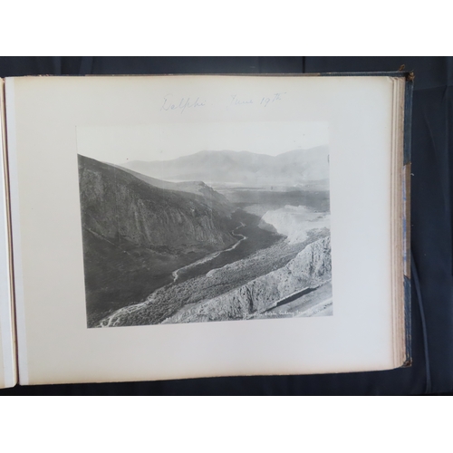 180 - PHOTOGRAPH ALBUM OF S.Y. SEMIRAMIS R.Y.S. CRUISE, 1910
May 21st to June 30th 1910, fine frontispiece... 