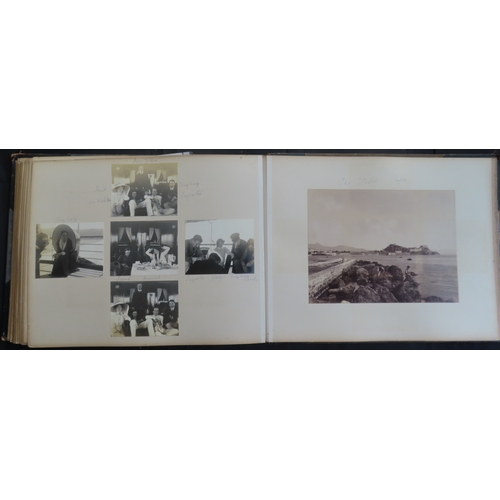 180 - PHOTOGRAPH ALBUM OF S.Y. SEMIRAMIS R.Y.S. CRUISE, 1910
May 21st to June 30th 1910, fine frontispiece... 