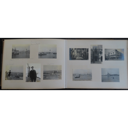 180 - PHOTOGRAPH ALBUM OF S.Y. SEMIRAMIS R.Y.S. CRUISE, 1910
May 21st to June 30th 1910, fine frontispiece... 