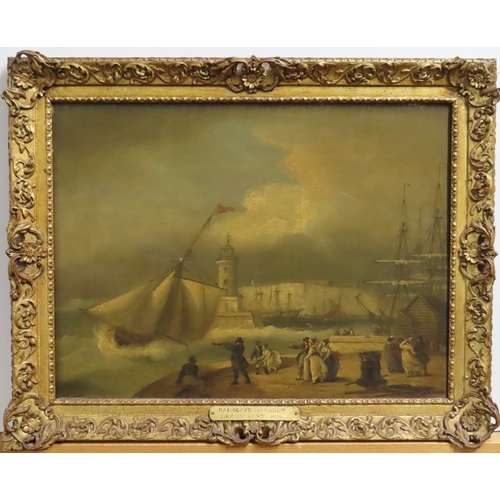 187 - THOMAS LUNY (BRITISH, 1759-1837)
A windy day at Ramsgate Harbour
Signed and dated 'Luny 1826' (lower... 