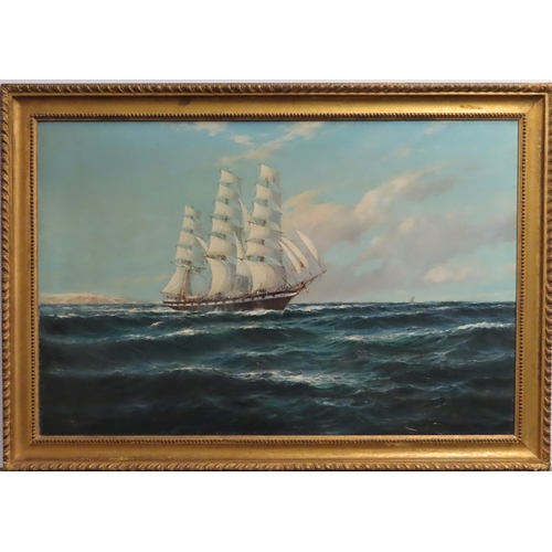 193 - δ WILFRED KNOX (R. MACGREGOR) (BRITISH, 1884-1966) 
The ‘emigrant clipper’ 'Royal Family' running be... 