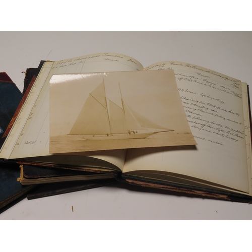 194 - ROYAL SOLENT YACHT CLUB: A RUN OF LOG BOOKS SPANNING 1898-1909
Kept by W.E May for a variety of yach... 