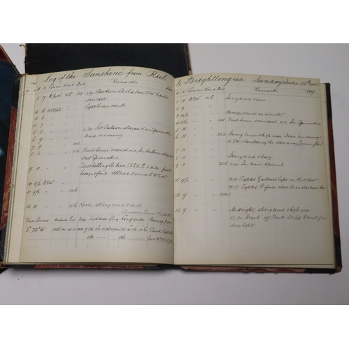 194 - ROYAL SOLENT YACHT CLUB: A RUN OF LOG BOOKS SPANNING 1898-1909
Kept by W.E May for a variety of yach... 