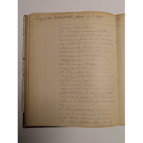 194 - ROYAL SOLENT YACHT CLUB: A RUN OF LOG BOOKS SPANNING 1898-1909
Kept by W.E May for a variety of yach... 