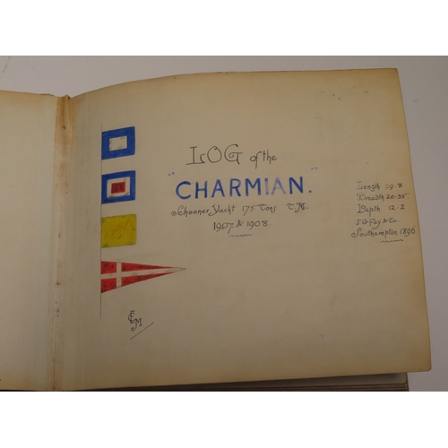 194 - ROYAL SOLENT YACHT CLUB: A RUN OF LOG BOOKS SPANNING 1898-1909
Kept by W.E May for a variety of yach... 