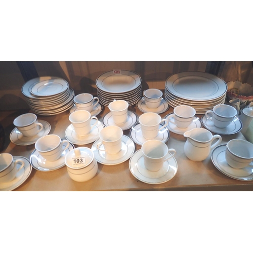 103 - Royal collection china dinner service designed in Italy