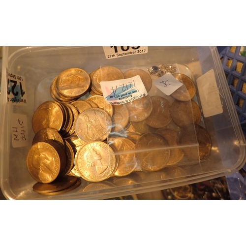 105 - Quantity of mint and near mint pennies