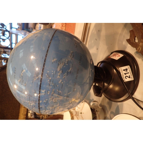 214 - Childs illuminated globe