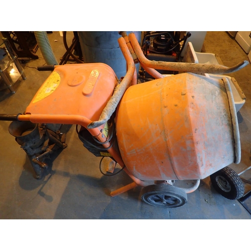 406 - Belle Minimix 150 electrical cement mixer with stand