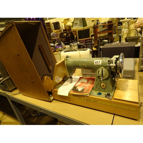 417 - 1950s Alpha sewing machine with foot control