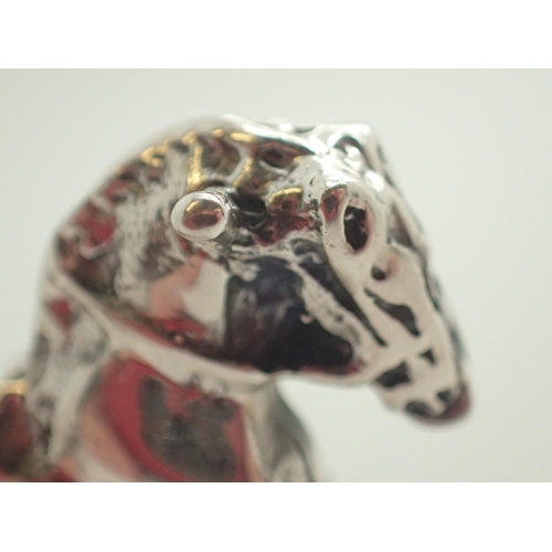 1117 - 925 silver rocking horse model