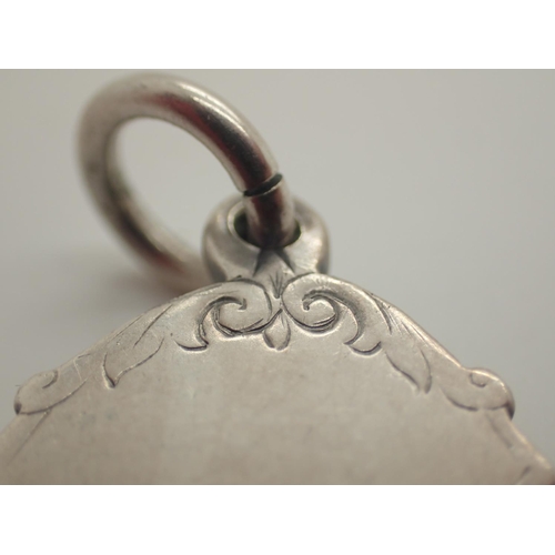 1168 - Large hallmarked silver fob 17g