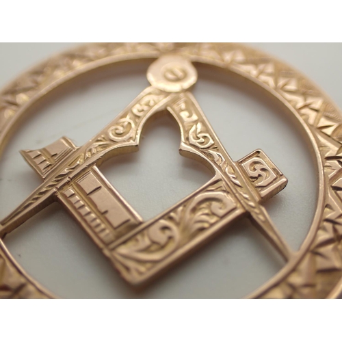 1177 - Two 9ct gold Masonic fobs 4.9g