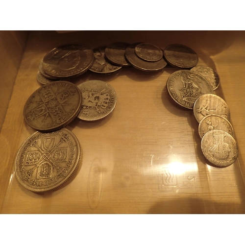 1381 - Mixed UK and world silver coinage