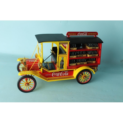 1706 - Franklin mint 1913 delivery truck coca cola 1:16 scale unboxed