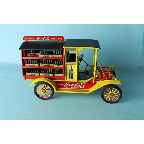 1706 - Franklin mint 1913 delivery truck coca cola 1:16 scale unboxed